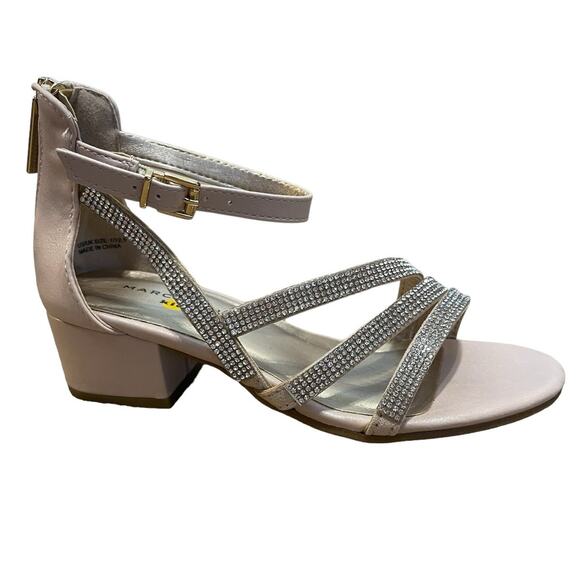 Marc Fisher US Size 1 NIB Little Kids Patty Salto Sandal Shoes Color Blush NEW - Picture 10 of 12